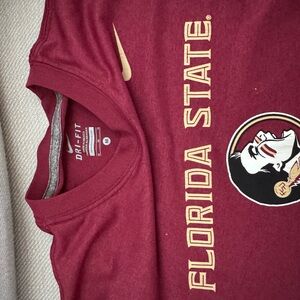 Nike Red and Gold Kids Short Sleeve Tee